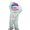 thumbnail image 2 of Big Mouth Monster Onesie，Cozy Home Loungewear,Soft Fabric,Long (Add Shoes and Comb) Light Blue M, 2 of 3