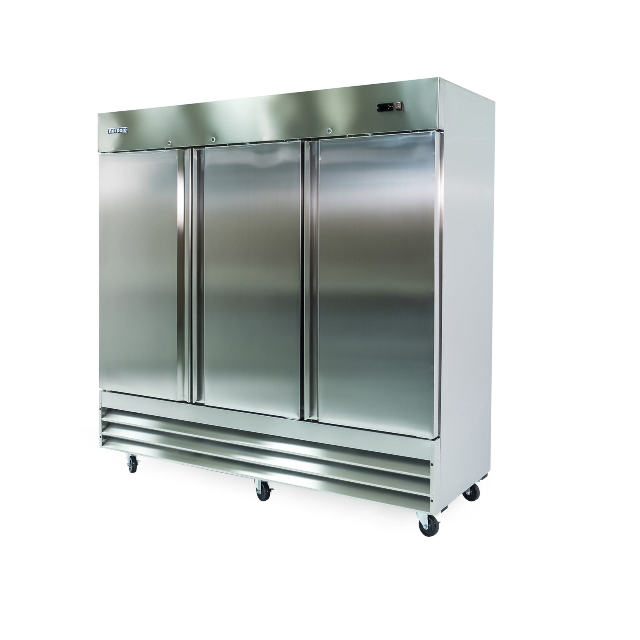Norpole 72 cu. ft. 3-Door Commercial Upright Freezer in Stainless Steel in Stainless Steel