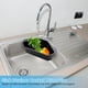 thumbnail image 3 of Cesta coladora para fregadero de esquina, innovador filtro triangular para fregadero de cocina con diseño único, colador de fregadero de acero inoxidable para un drenaje de agua y preparación de, 3 of 5