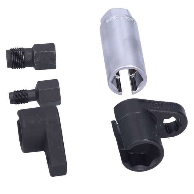 Herramienta de extracción de sensor de oxígeno, 5 piezas, llave de sensor de oxígeno, herramienta de reparación de sensor de oxígeno, kit de llave de tubo de sensor de oxígeno, diseño de clase mundial