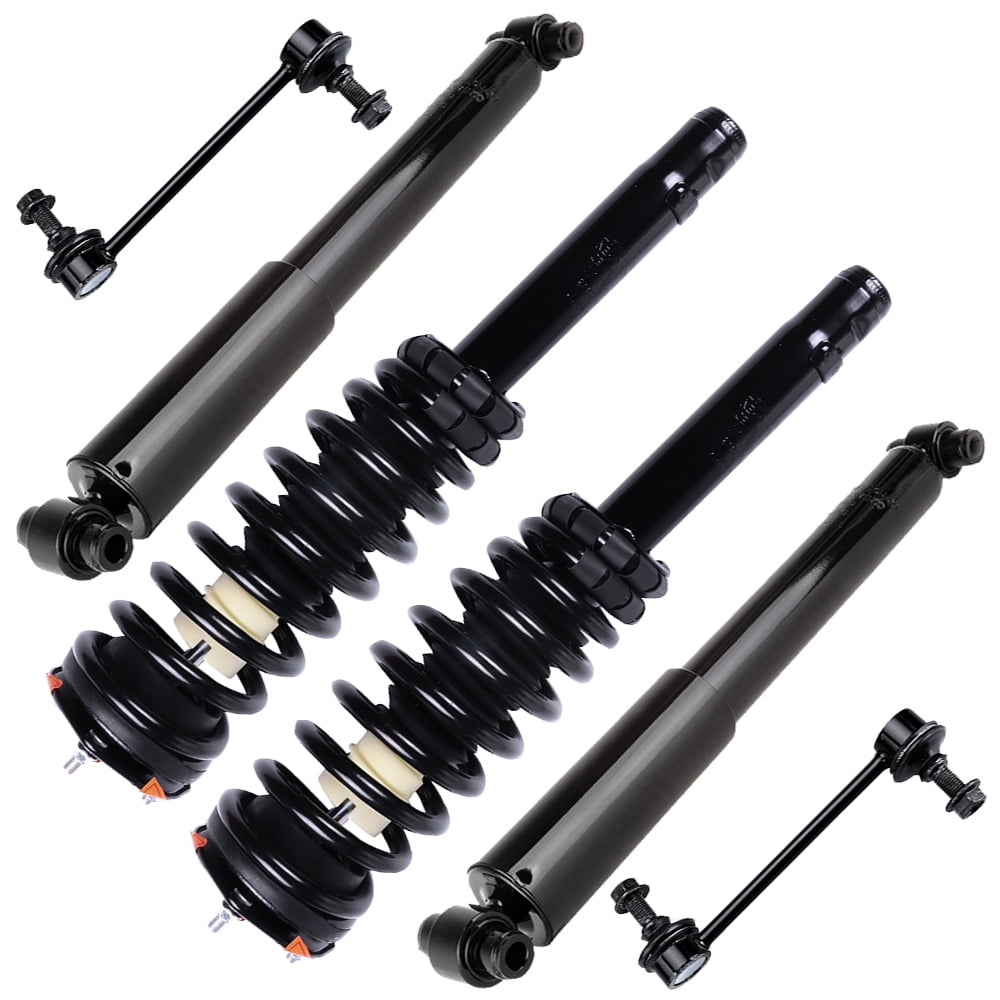 CCIYU Complete Suspension Kit Fits 2010 2011 2012 for Ford Fusion 2010 2011 for Mercury Milan Includes Front Strut Spring Assembly Rear shock absorber Stabilizer Bar Link