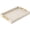 Beige, variant on Beige Faux Leather Serving Tray with Handles – Large Decorative Tray for Coffee Table, Ottoman, Living Room, Bathroom – Home Decor