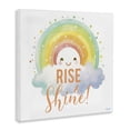 thumbnail image 2 of Stupell Industries Contemporary Rise Shine Happy Rainbow Canvas Art, 17 x 17, by Roozbeh, 2 of 8