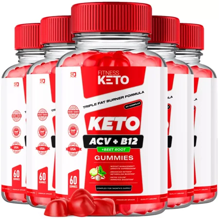 Fitness Keto ACV Gummies Supports Weight Management & Metabolism (5 Pack)