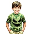 thumbnail image 2 of Tisuna Kids Boys Halloween T Shirts Short Sleeve Graphic Shirts Fashion School Wear Tee Shirts, Size 2-13 Years, Green, 2 of 3