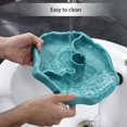 thumbnail image 5 of JM Dispensador de agua para reptiles Furpaw, cuenco a prueba de derrames 2 en 1, cuenco de tortuga Gecko de plástico - azul JM, 5 of 5