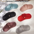 thumbnail image 6 of 1set PU Leather Eyeglasses Case with Suede Fiber Glasses Cleaning Cloth Black 172x84x7mm, 6 of 9