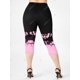 thumbnail image 3 of Leggings Capri de Cintura Alta con Estampado de Flores Rosegal Leggings de talla grande, 3 of 5