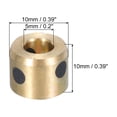 thumbnail image 2 of Sleeve Bearings 5mm/0.2" Bore,10mm/0.39" OD,10mm/0.39" Height,Wrapped Oilless Bushings Brass Graphite,Pack of 2, 2 of 4