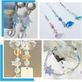 thumbnail image 4 of 800pcs Glass Fish Beads Ocean Charms Glass Shell Beads Starfish Beads Ocean Themed Crystal Beads for Jewellery Making DIY Crafts Assorted Beads Set for Friendship Bracelet Making, 4 of 5