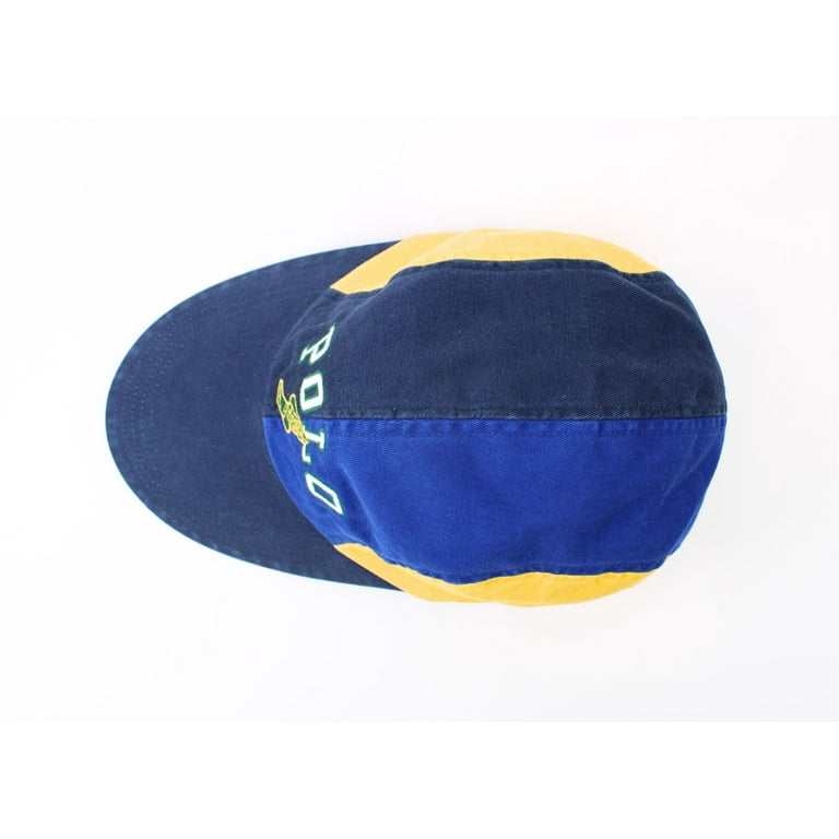 Polo Ralph Lauren Long Bill Blue Yellow Wing Twill Ball Cap