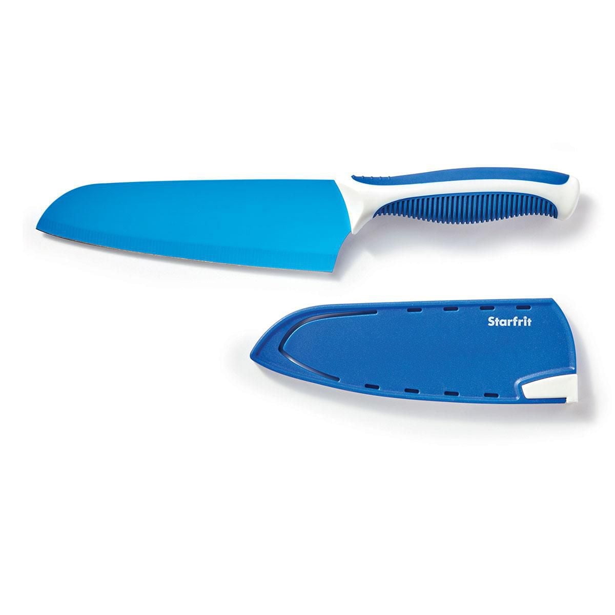 Starfrit Set of 4 Kitchen Knives with Integrated Sharpener / Protective Cover