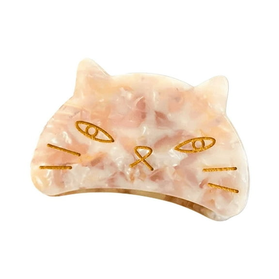 French Leopard Print Hair Barrettes Cute Cat Clips Funny Animal Design Hair Accessories for Women Girls