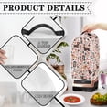 thumbnail image 4 of HELLHERO Dachshund Floral Pattern Blender Dust Cover Lightweight Kitchen Use Waterproof Top Handle Blender Cover with Machine Washable, 4 of 6