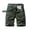 Army Green, variant on Men's Cargo Shorts Work Shorts for Men Construction Pockets Zipper Button Shorts Solid Color Fashion Casual Loose Fit Climb Mountains Workwear Pants Army Green L