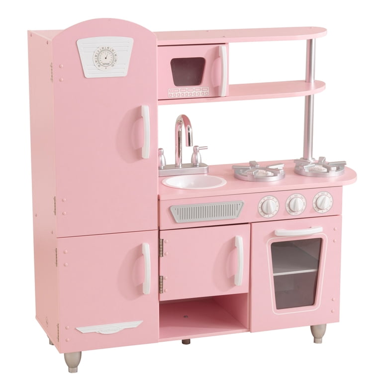 KidKraft Vintage Wooden Play Kitchen, Pink photo 1