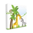 thumbnail image 4 of Stupell Industries Jungle Animals & Palm Trees Animals & Insects Painting Gallery Wrapped Canvas Art Print Wall Art, 24 x 24, 4 of 8