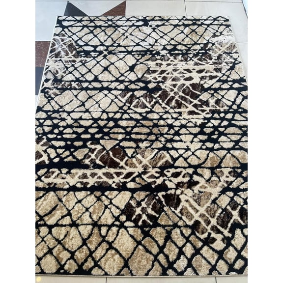 STAR Modern Stylish Living Room Rug DESIGN 1103 - 7'8"x10'8", Beige