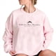 thumbnail image 1 of Camisa de Larga para Mujer con Versículo Bíblico, Sudadera con Estampado " Puede Mover Montañas", Top Informal. Rosa M, 1 of 3