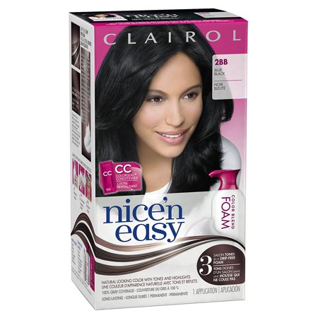 Nice n Easy Foam Hair Color 2BB Blue Black Pack of 3 Nice n Easy Foam Hair Color 2BB Blue Black Pack of 3