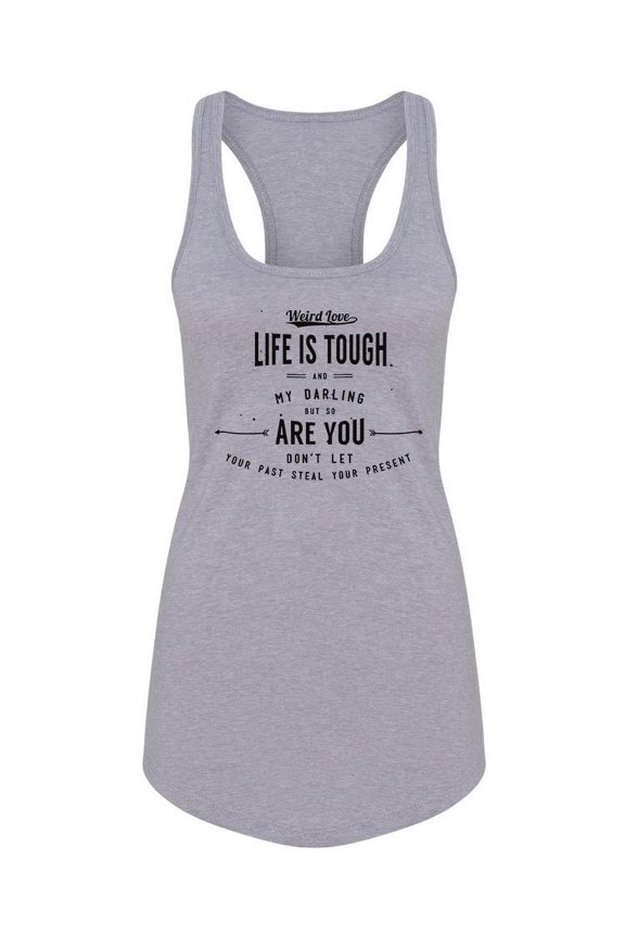 Don't Let Your Past Quote Tank Women -Image by Shutterstock, Female Small