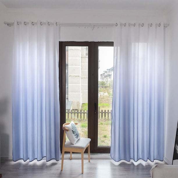 Cortina Opaca de Poliéster Para Ventana, Cortina Opaca, Decoración para Sala de Estar y Dormitorio