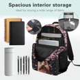 thumbnail image 5 of Pzuqiu Cherry Blossom Capybara Print 17 Inch Backpack for Kids Ages 6-18 Preschool Elementary Schoolbag with Adjustable Straps Large Capacity Bookbag for Back to School, 5 of 7