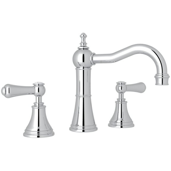 Open Box Perrin And Rowe U.3723Lsp-2 Georgian Era 1.2 GPM Widespread Bathroom Faucet - Chrome