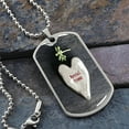 thumbnail image 2 of Boyfriend Gift, Lockdown Gift, Christmas Gift, Birthday Gift, Wedding Keepsake, Friendship Gift - Graphic Military Dog Tag Necklace (Optional Personalized Engraving), 2 of 5