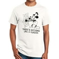 thumbnail image 2 of Mens Vintage Steamboat Willie T-Shirt - Nothing Like A Classic Shirt, White Large, 2 of 3