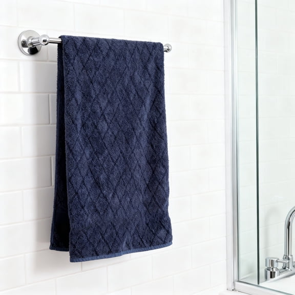 Btomtd Diamond Pattern Corals Fleece Towels for Bathroom, Unisex Soft Face Towel and Hair Drying Towel, Absorbent Shower Washcloths and Bath Towels, 1-Pack, Size 29" x 13", Gray