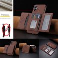thumbnail image 5 of Allytechgroup Wallet Case for Samsung Galaxy A06, RFID Blocking PU Leather Stand Phone Shell with Credit Card Slot Shockproof Back Cover for Samsung Galaxy A06 Women Men, Brown, 5 of 8