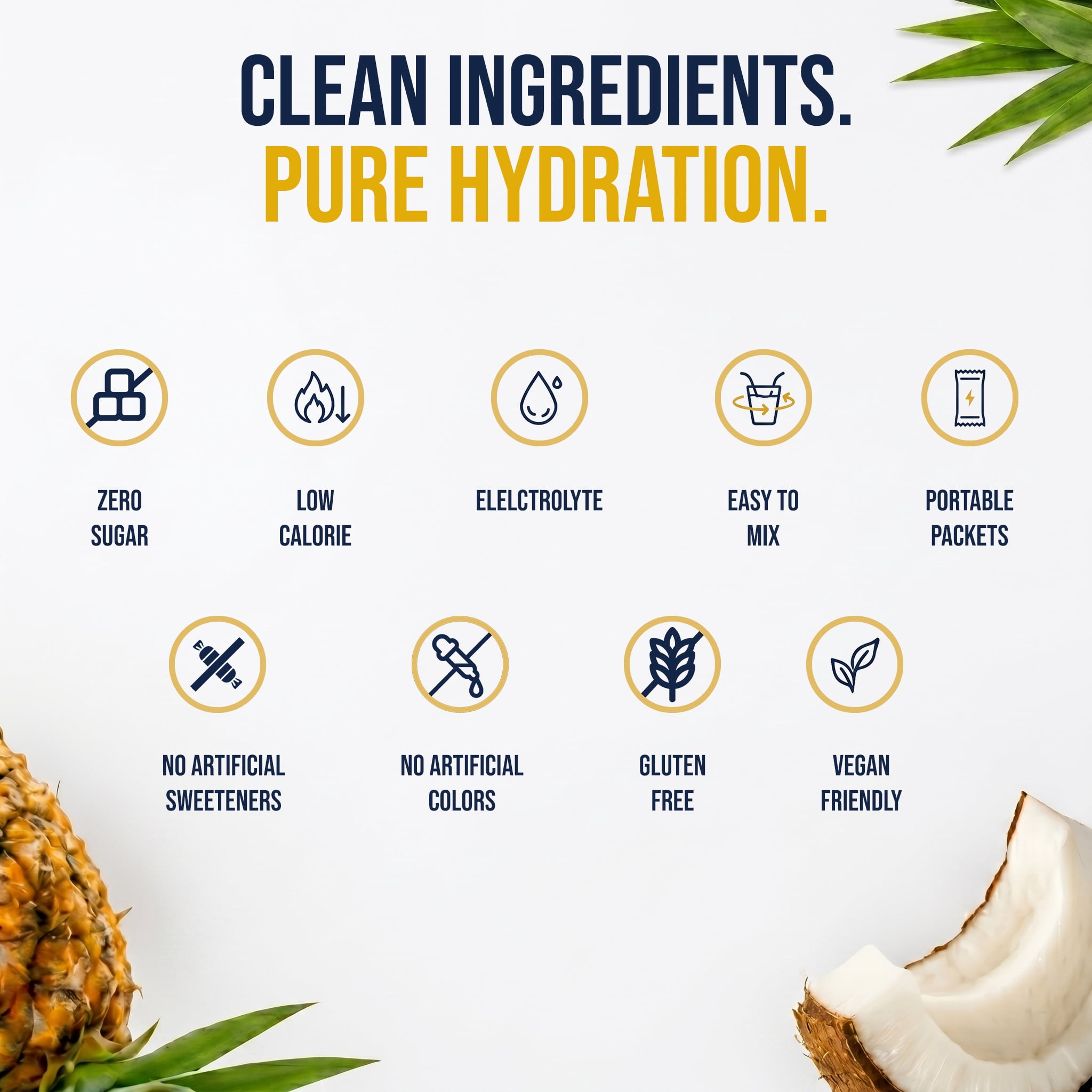 Bobelo Hydration Drink Mix, Pineapple Coconut, Electrolyte Powder, Stress Support, 15 Ct, 0.28 oz
