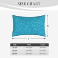 thumbnail image 6 of Daiia Blue Glitter Bedding Waterproof Pillow Protector Zippered Queen – Bed Bug Proof Pillow Encasement-14"x20", 6 of 9