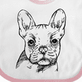 thumbnail image 4 of Inktastic French Bulldog Portrait Boys or Girls Baby Bib, 4 of 4