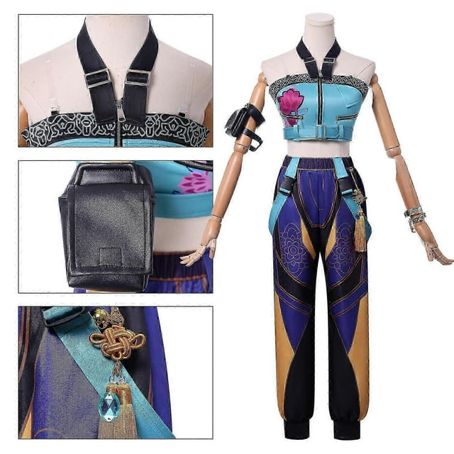 New K-pop Demon Hunter Group Cosplay Costume Lumi Mila Zoe Full Set Street Style Anime Role Play Outfit