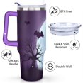 thumbnail image 3 of Halloween Ghost Insulated Tumblers Happy Halloween Tumbler Cup with Straw,Thermal with Lids for Hot and Cold Drinks for Outdoor Sports Wedding 40 oz Spooky Cup, 3 of 7