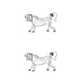 thumbnail image 2 of Bewildely Whisky Glass Tiger Shape Novelty Tequila for Kitchen Restaurant Claro 500 ml 2piezas, 2 of 4