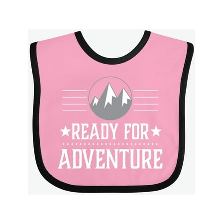

Inktastic Ready For Adventure Hiking Camping Gift Baby Boy or Baby Girl Bib