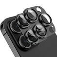 thumbnail image 2 of 2PCS Metal Camera Lens Protector for IPhone 15 14 13 Pro Max Plus 12 Mini 15Pro IPone Tempered Glass Lens Full Cover Accessories (black,For iphone 12), 2 of 7