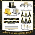 thumbnail image 5 of Tumao New Years Eve Decorations 2026 Party Accessories, New Year Party Hats, Headbands, Bead Necklace, Balloon, Partyy Blowouts for Black Gold New Years Eve Decorations 2026, NYE Decorations, 5 of 9