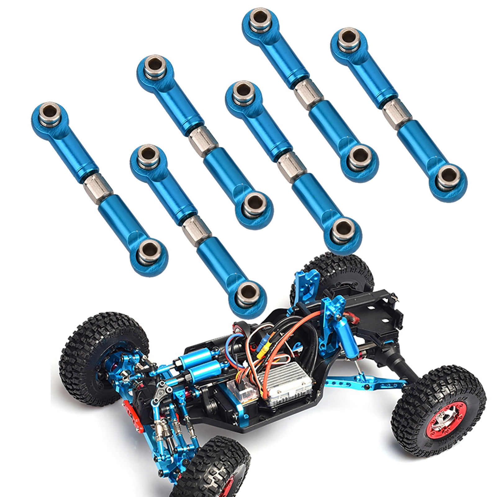 Octpeak RC Steering Rod,RC Truck Upgrade Parts Metal Steering Linkage