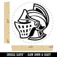 thumbnail image 2 of Medieval Knight Helmet Self-Inking Rubber Stamp Ink Stamper - Purple Ink - Mini 1/2 Inch, 2 of 7