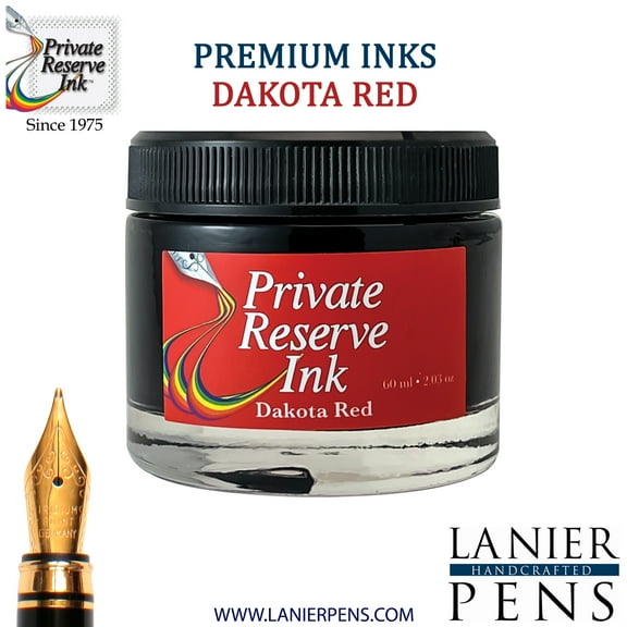 Private Reserve Ink, 60ml Ink Bottle - Dakota Red (PR17008)