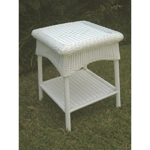 PVC Resin and Steel Outdoor Side Table