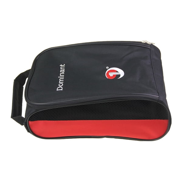 Greeniant Dominant Golf Shoe Bag Carrier Case Organizador Bolsa portátil transpirable Gran capacidad Deportes Senderismo Zapatillas Negro Rojo Type2 NO2