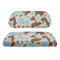 thumbnail image 6 of Garronmavis Brown Blue Camouflage Universal Golf Cart Seat Covers Accessories Suitable for All Weather Conditions Interior Accessiores Golf Cart Replacement Seat Cover, 6 of 6