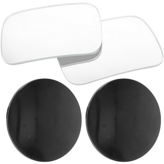 2pcs Stick-on Blind Spot Car Mirror Adjustable Rectangular Rear View Mirror