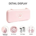 thumbnail image 3 of Carrying Case Compatible with Nintendo Switch Travel Bag, Cat Paw Portable Protective Storage Cover Gaming Accessories - pink, 3 of 6