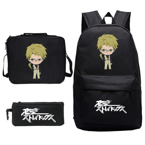 Set de mochilas Bungos Strays Dogs, cartera con estampado de anime para niños